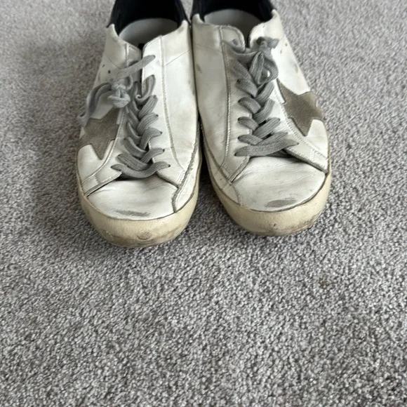 Golden Goose White and Gray Low-Top Sneakers - Picture 4 of 9